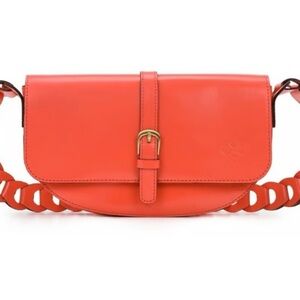 NWOT Patricia Nash Vilette Coral Leather Shoulder Crossbody Bag